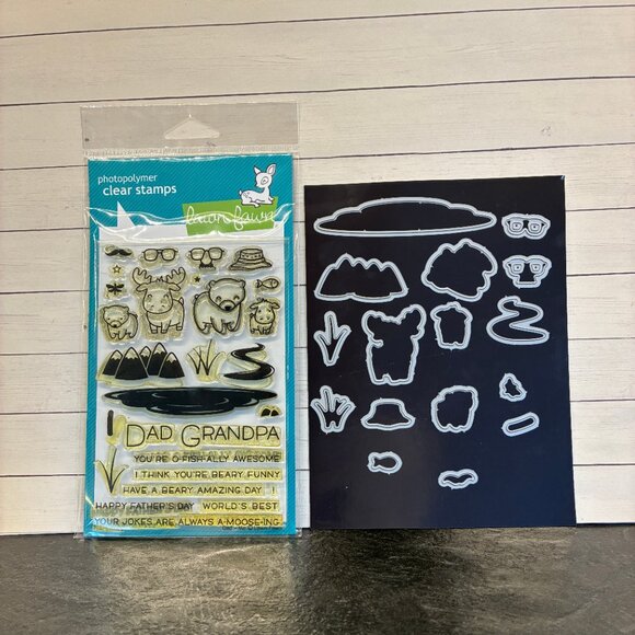 Lawn Fawn Stamps and Dies Dad + Me - Picture 1 of 3